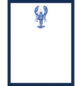 WH Hostess Social Stationery Blue Lobster Notepad