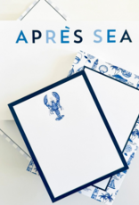 WH Hostess Social Stationery Blue Lobster Notepad