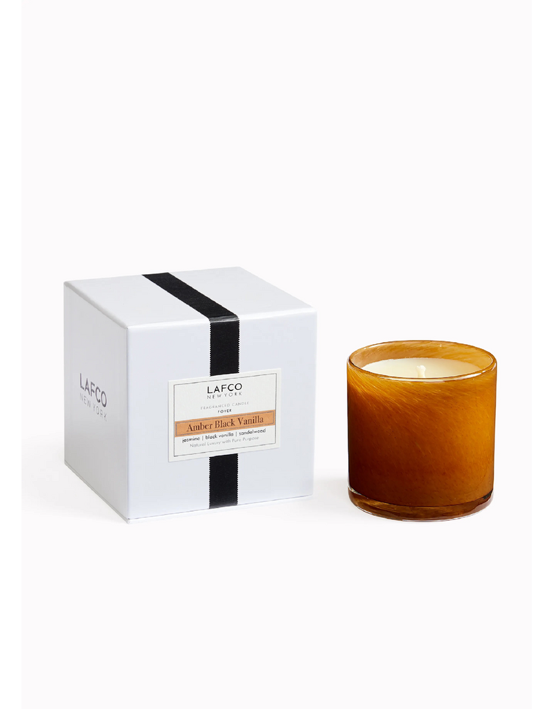 LAFCO New York 6.5oz Amber Black Vanilla - LAFCO Classic Candle