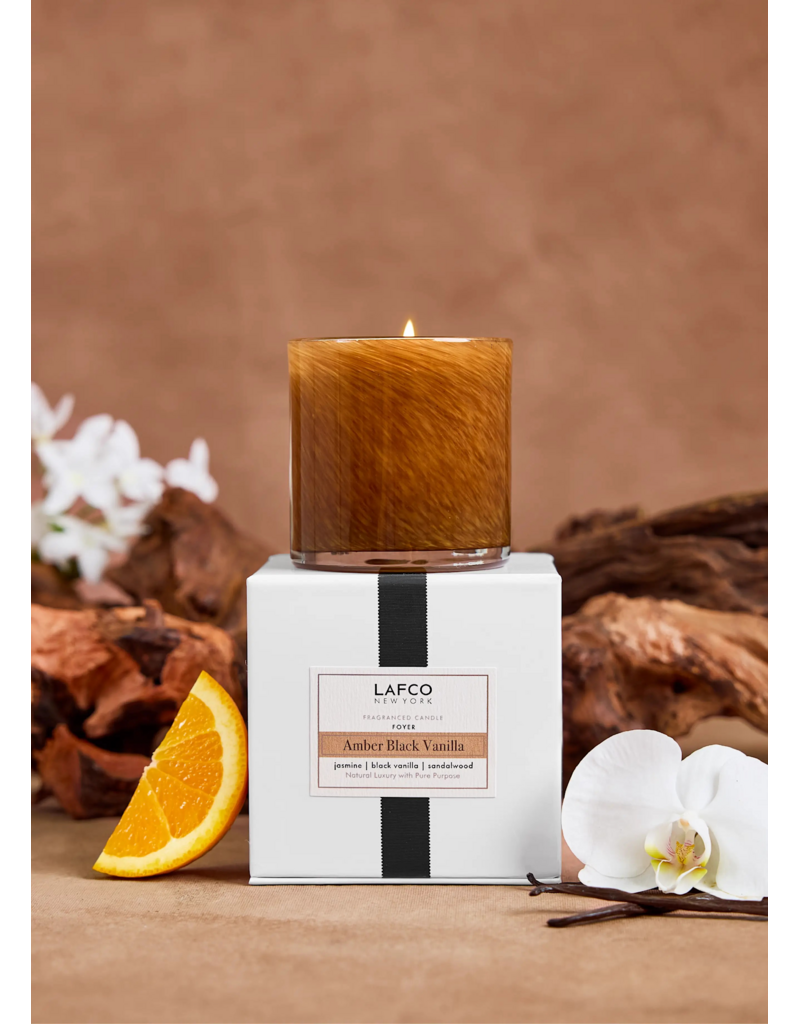 LAFCO New York 6.5oz Amber Black Vanilla - LAFCO Classic Candle