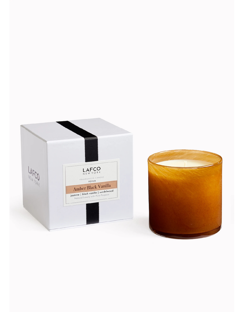 LAFCO New York 15.5oz Amber Black Vanilla - LAFCO Candle