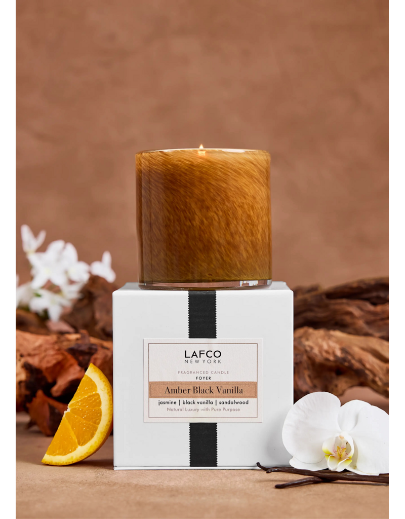 LAFCO New York 15.5oz Amber Black Vanilla - LAFCO Candle