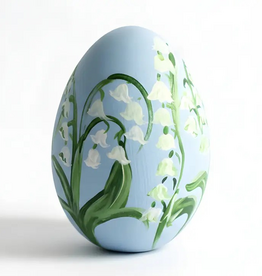 Josil Paperie Hand Painted Lily of the Valley Egg