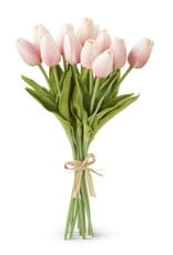 12 Stems Pink Real Touch Mini Tulip Bundle
