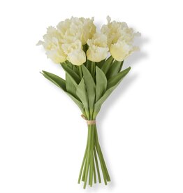 12 Stems Yellow Real Touch Parrot Tulip Bundle