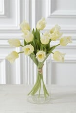 12 Stems Yellow Real Touch Parrot Tulip Bundle