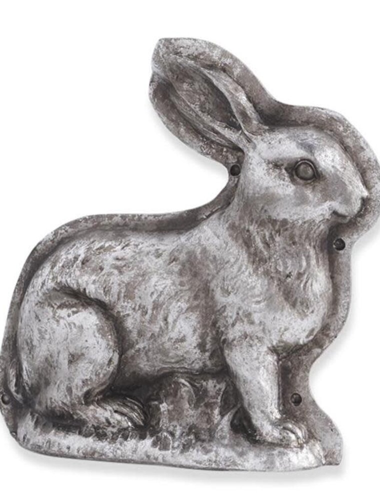 Antique Silver Resin Embossed Bunny Candy