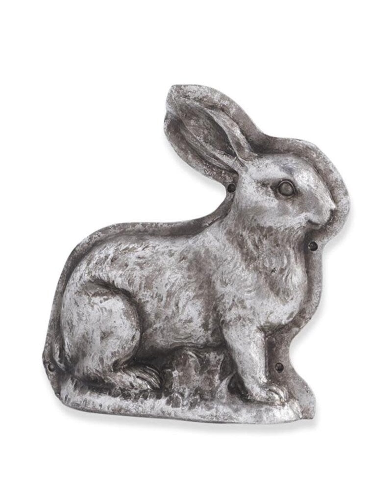 Antique Silver Resin Embossed Bunny Candy