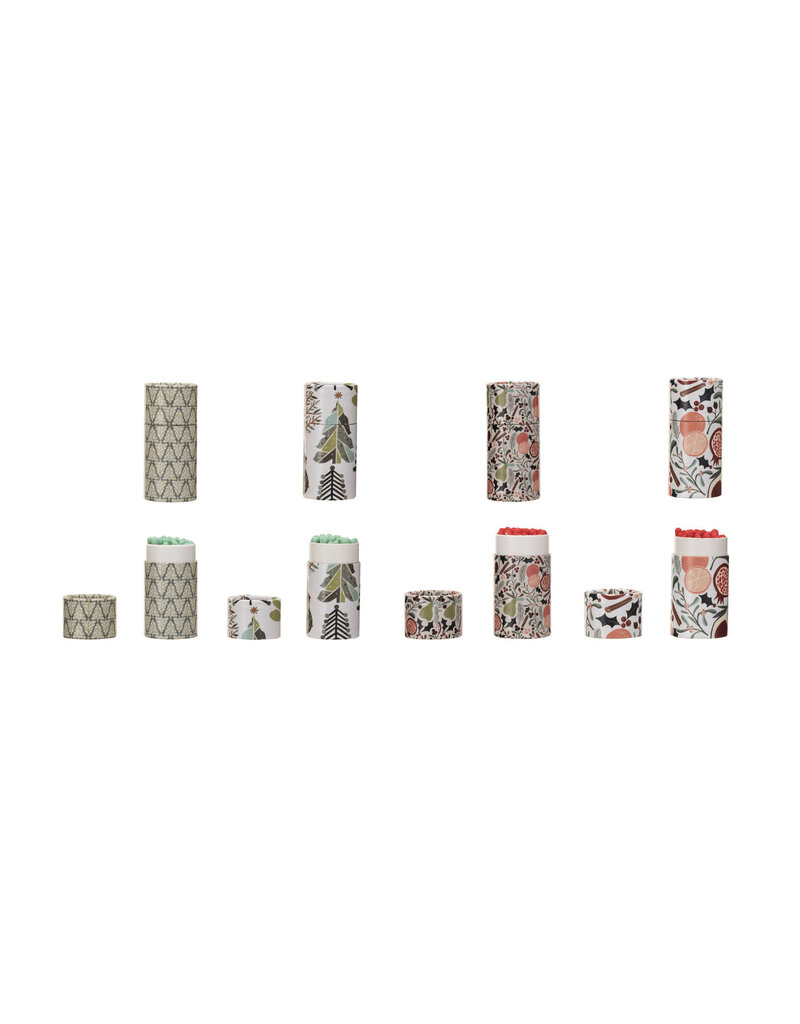 Holiday Safety Matches in Tube - 4 Styles