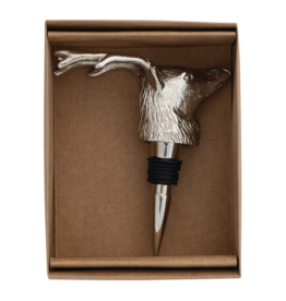 Reindeer Head Bottle Stopper