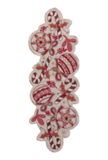 Seasonal Gather Holiday Hand Embroidered Slub Table Runner