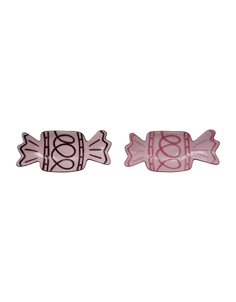 Christmas Market Ceramic Candy Shaped Plate - 2 Styles