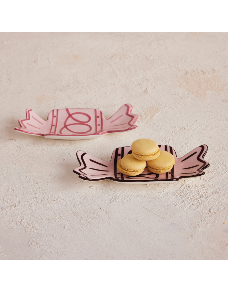 Christmas Market Ceramic Candy Shaped Plate - 2 Styles