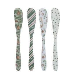 Christmas Market Enameled Canape Knife - 4 Styles