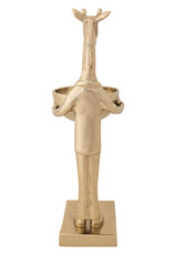 Collected Notions Cast Aluminum Giraffe Holding Bowl