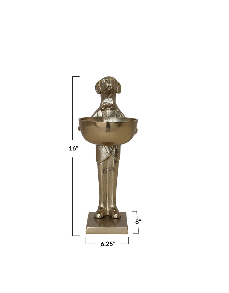 Collected Notions Cast Aluminum Labrador Holding Bowl