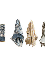 Meadow Cotton Printed Tea Towels w/ Floral Pattern, Set of 3