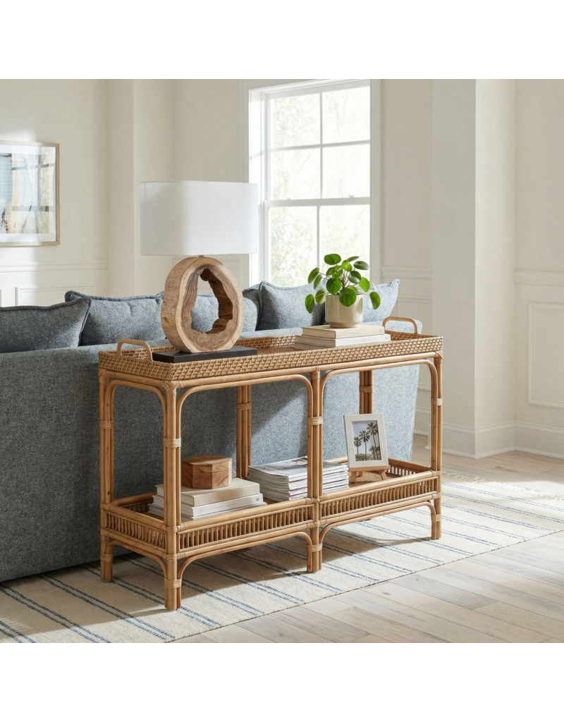 Rattan 40" Wide Nessa Rattan Console Table