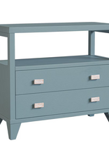 Ezra Ezra 2 Drawer Side Table - Slate Blue