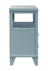 Ezra Ezra 2 Drawer Side Table - Slate Blue