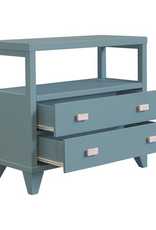 Ezra Ezra 2 Drawer Side Table - Slate Blue