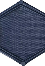 Rattan Wren Chippendale Rattan Side Table - Navy