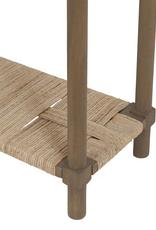 Jeffan 58" W - Asher Tray Top Console with Rush Shelf