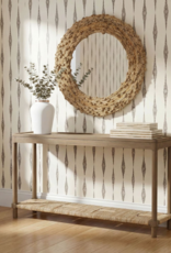 Jeffan 58" W - Asher Tray Top Console with Rush Shelf