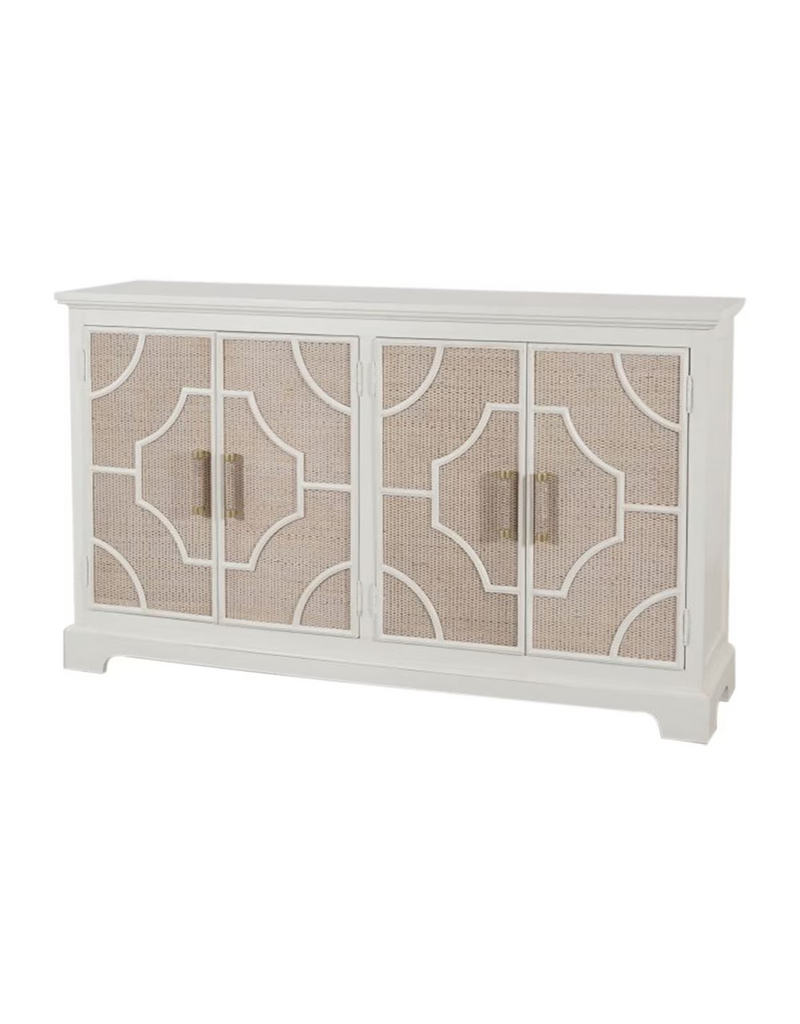 Lillian 62" W - Lillan 4 Door Sideboard with Rattan Doors