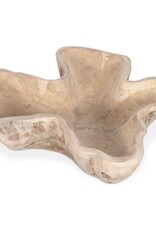 Teak Organic Teak Wood Carved Bowl