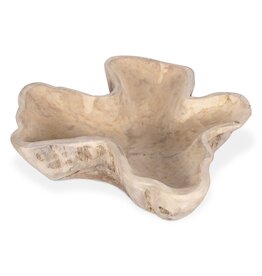 Teak Organic Teak Wood Carved Bowl