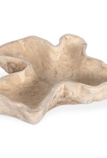 Teak Organic Teak Wood Carved Bowl