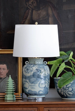Blue Ocean Blue - Jingdezhen Porcelain Hand Painted Folk Lamp