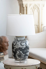 Blue Ocean Brown - Jingdezhen Porcelain Hand Painted Folk Lamp