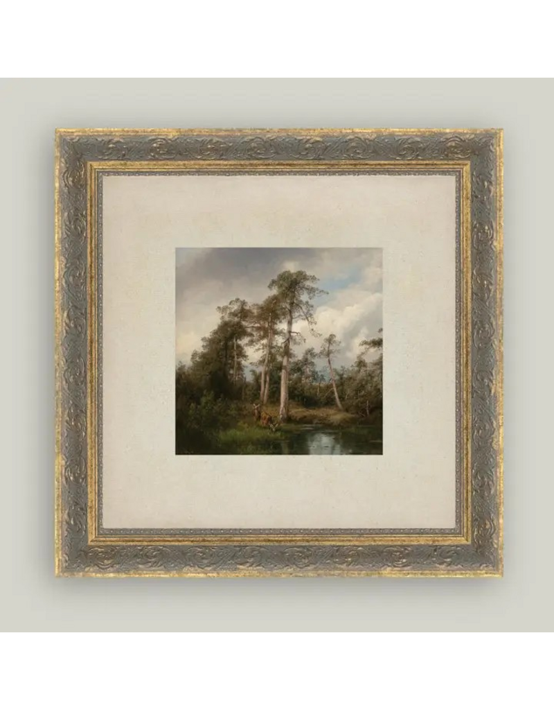 Petal Lane 9 x 9 Live Oaks with Deer