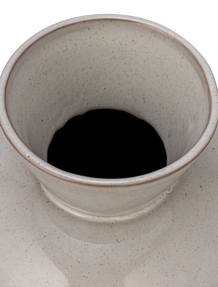 Stoneware Vase 9"H Reactive Glaze