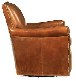 Jilian Leather Swivel Chair