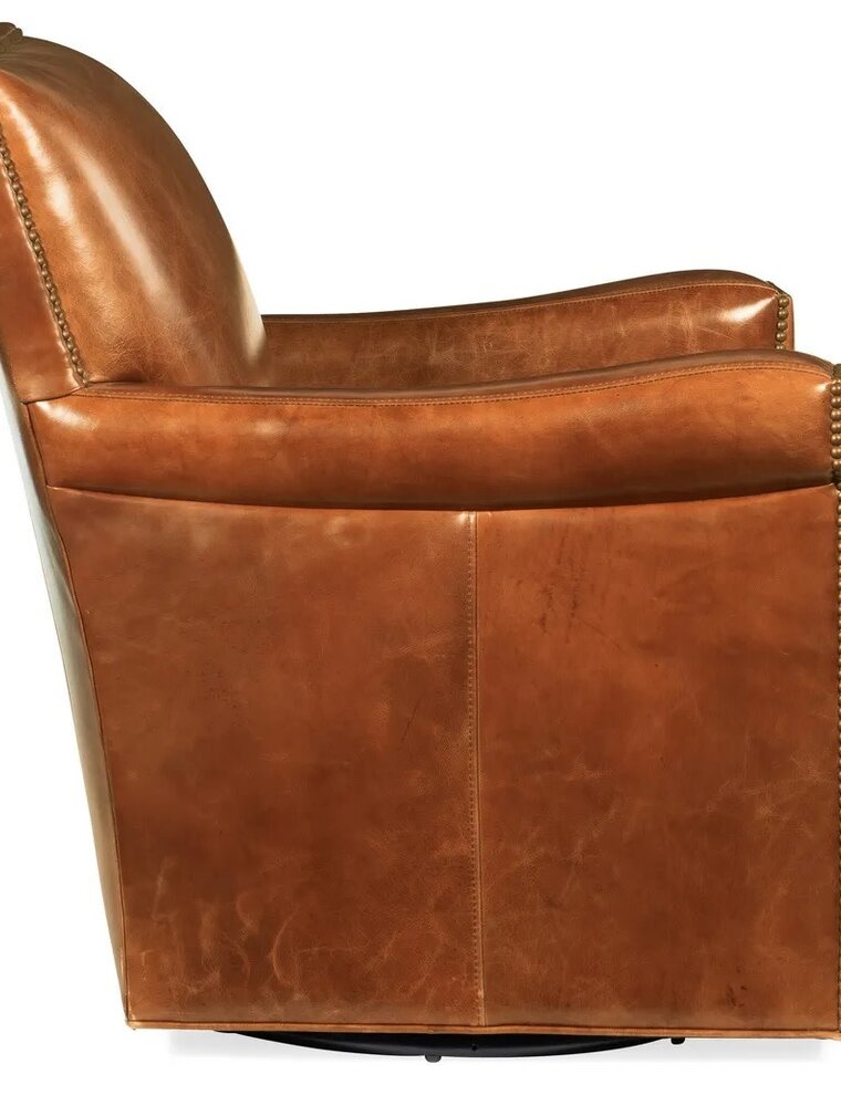 Jilian Leather Swivel Chair