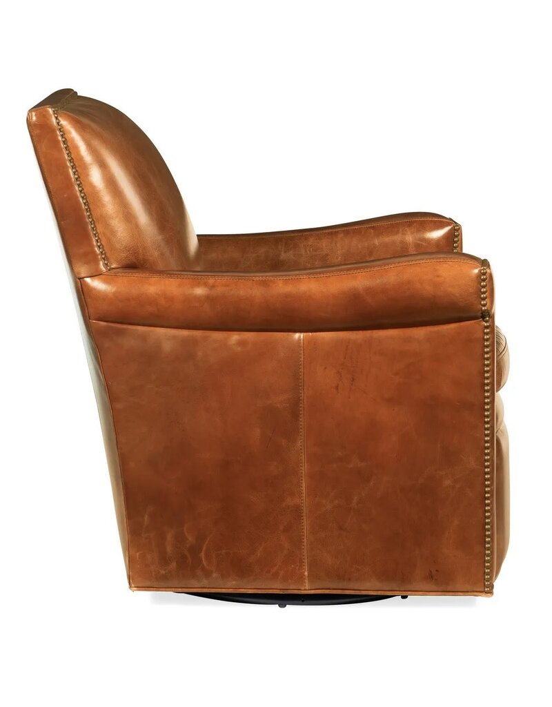 Jilian Leather Swivel Chair