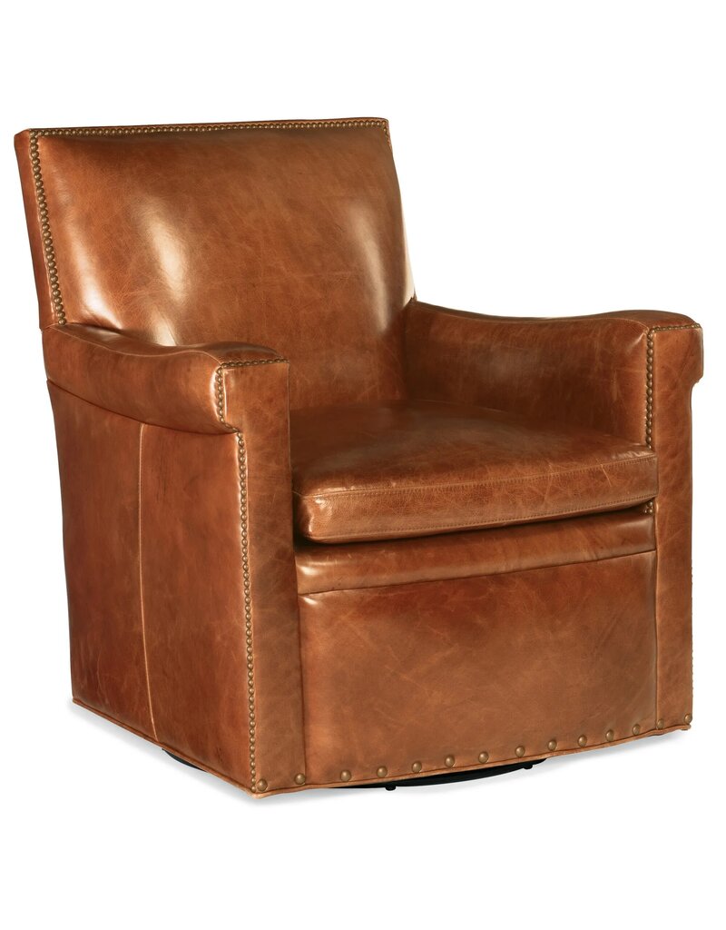 Jilian Leather Swivel Chair
