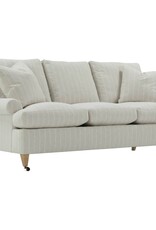 Robin Bruce Cadence Upholstered Sofa - Bliss/Putty Stripe Fab: RA252-75 Grade AA 82" L x 38" D