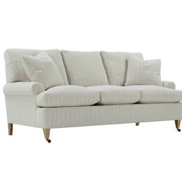 Robin Bruce Cadence Upholstered Sofa - Bliss/Putty Stripe Fab: RA252-75 Grade AA 82" L x 38" D
