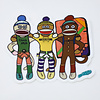 Water Stone Climber Monkeys Sticker