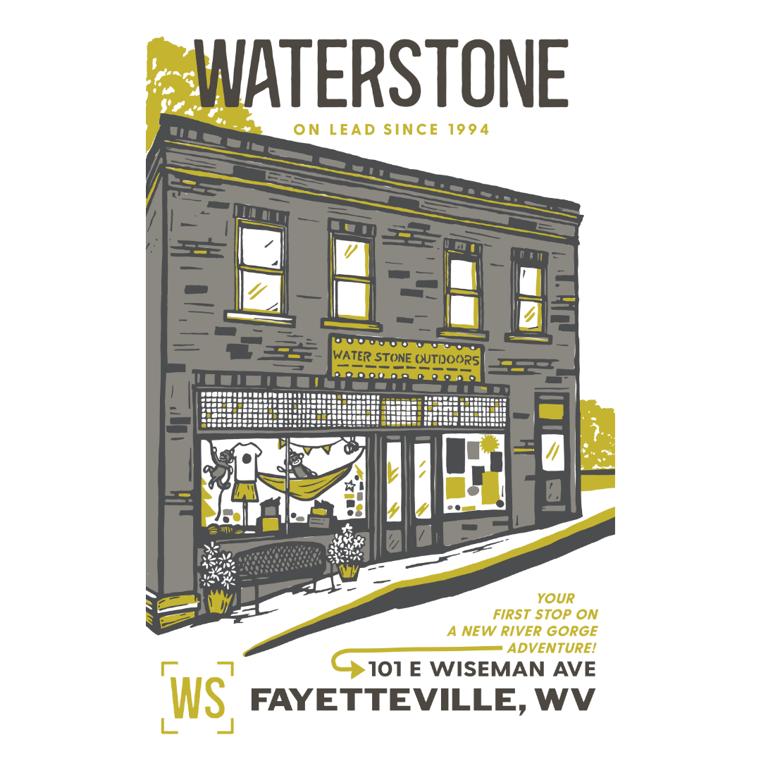 Water Stone Storefront Sticker