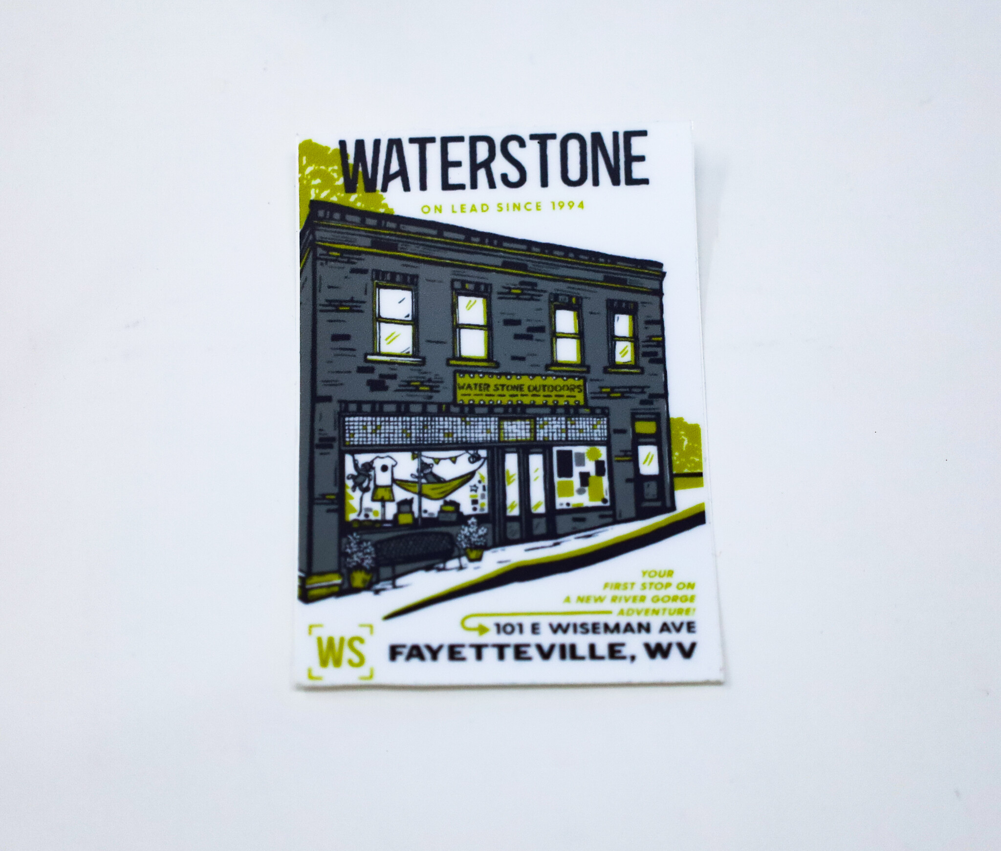Water Stone Storefront Sticker
