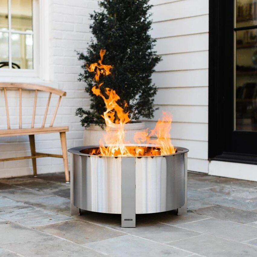 Breeo X Series 24 Smokeless Fire Pit - Stainless