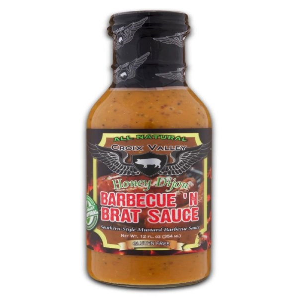 Croix Valley Honey Dijon Barbecue N Brat Sauce 12FL. oz