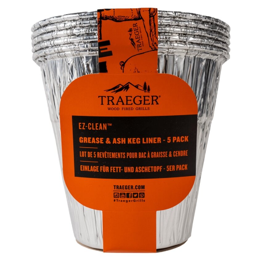 Traeger EZ-Clean Grease and Ash Keg Liner 5 Pack