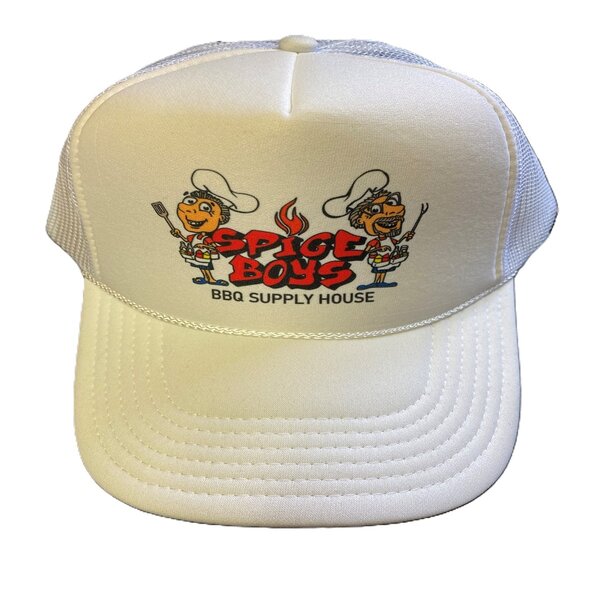 White Mesh Spice Boys Truckers Hat