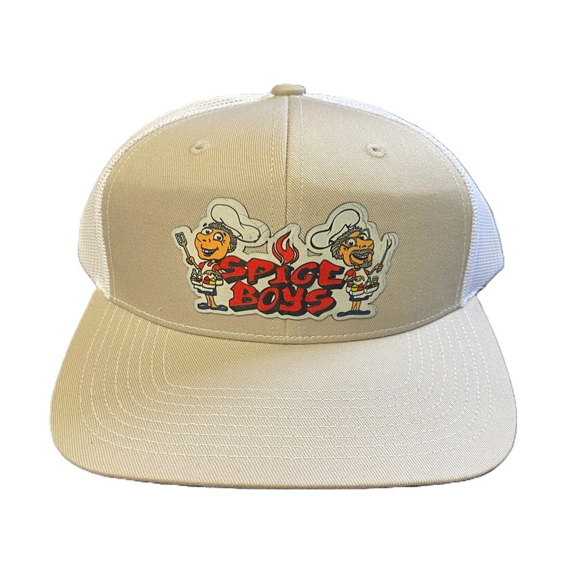 Spice Boys Hats Gray & White Mesh